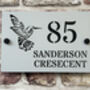 Personalised Hummingbird Design House Acrylic Number Sign, thumbnail 8 of 10
