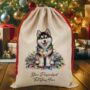 Personalised Husky In Christmas Lights, thumbnail 7 of 10