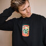 Peach And Love Men's Slogan Sweatshirt, thumbnail 1 of 7