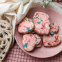 Pink Peonies Luxury Biscuits Gift Box, Eight Biscuits, thumbnail 7 of 10