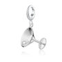 Sterling Silver Cocktail Glass Charm Necklace, thumbnail 4 of 6
