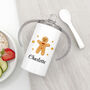 Personalised Gingerbread Kids Sippy Cup, thumbnail 4 of 7