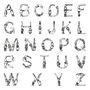 Personalised Vintage Alphabet Girl's Name In Mount, thumbnail 6 of 8