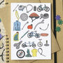 Cycling Alphabet Card, thumbnail 1 of 3
