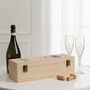 60th Birthday Hinged Wooden Bottle Gift Box, thumbnail 2 of 3