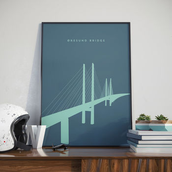 Oresund Bridge Landmark Print, 3 of 4
