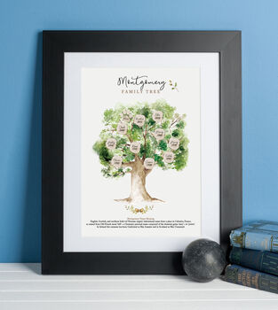 Ancestry Family Oak Tree Print, 2 of 3