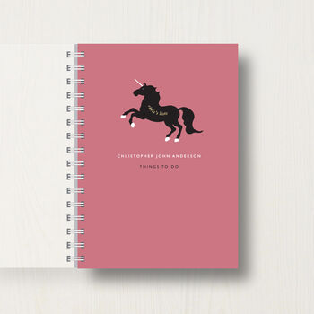 Personalised Unicorn Lovers Journal Or Notebook, 10 of 11