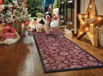 Hug Rug Paisley Floral Burgandy, 5 of 5