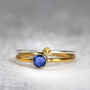 Blue Sapphire Solitaire Ring Gold Or Silver, thumbnail 10 of 12