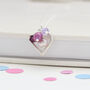 Mini Open Heart Necklace In A Variety Of Colours, thumbnail 10 of 12
