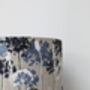 Botanical Lampshade In White, Navy And Pale Blue, thumbnail 4 of 4