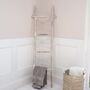 White Wooden Towel Ladder Bathroom, thumbnail 5 of 8