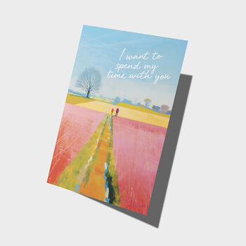 I Want To Spend My Time With You Card | Valentine's, 2 of 2