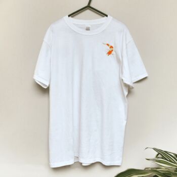 Koi Carp Embroidered T Shirt, 2 of 7