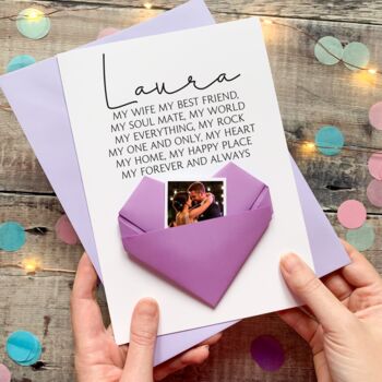 Personalised Birthday/Anniversary Card – My Everything Design For Husband, Wife Or Partner, 6 of 11