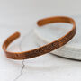 Copper Unisex Textured Cuff, thumbnail 5 of 9