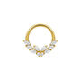 Monarch Crystal Butterfly 8mm Daith Hoop, thumbnail 2 of 5