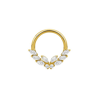 Monarch Crystal Butterfly 8mm Daith Hoop, 2 of 5