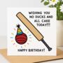 Cricket Themed Birthday Card, thumbnail 1 of 2