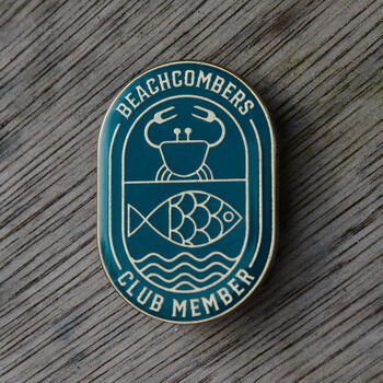 Beachcombers Enamel Pin Badge, 2 of 2