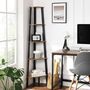 Corner Shelf Five Tier Bookcase Ladder Storage Unit, thumbnail 2 of 8