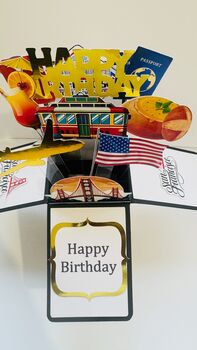 Personalisable San Francisco Themed 3D Greeting/Gift Card, 2 of 8