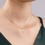 Sterling Silver Rain Cloud With Moonstone Pendant Necklace, thumbnail 3 of 11