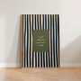 I Just Need You And Sunsets Striped Wall Print, thumbnail 3 of 8