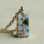 Opal Traffic Light Necklace, thumbnail 1 of 9