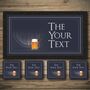 Personalised Bar Runner And Coasters Tap Room, thumbnail 1 of 8