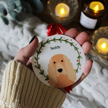 Personalised Christmas Dog Bauble, 3 of 12