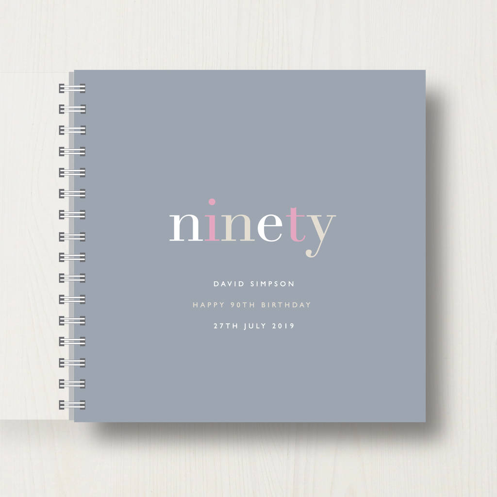 Personalised 90th Birthday Memory Book, 1 of 11