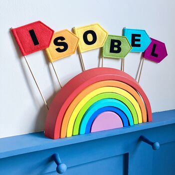 Personalised Mini Flag Custom Colour Decoration, 8 of 11
