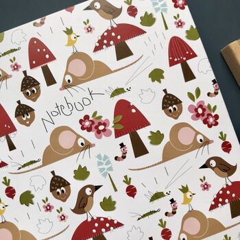 Woodland Mouse A5 Notebook Or Notebook Set, 3 of 9