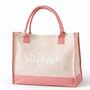 Personalised Heidi Square Canvas Beach Shopper Tote Bag, thumbnail 4 of 4