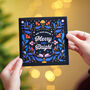 Merry And Bright Christmas Card Sent Direct, thumbnail 1 of 3