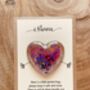 Daughter Auntie Family Pocket Hug Heart Gift Token, thumbnail 7 of 10