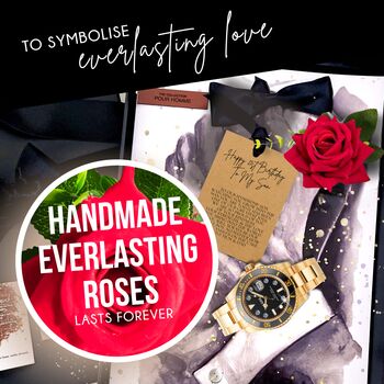 Personalised 21st Birthday Card For Him With Gold Watch, 6 of 8