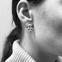 Bao Stud Earrings Silver, thumbnail 2 of 2