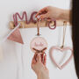 Pink Girls Name Sign Personalised New Baby Gift, thumbnail 1 of 5
