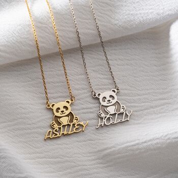 'Pandamonium' Personalised Name Necklace, 4 of 9