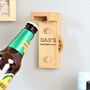 Personalised Beerometer Wall Mounted Bottle Opener, thumbnail 1 of 6