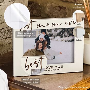 Personalised Mum Picture Frame Mothers Day Gift, 4 of 11