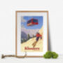 Klosters Ski Resort Switzerland Travel Poster Art Print, thumbnail 4 of 8