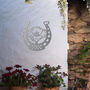 Horseshoe And Flower Metal Wall Art For Garden Decor Gift, thumbnail 7 of 10