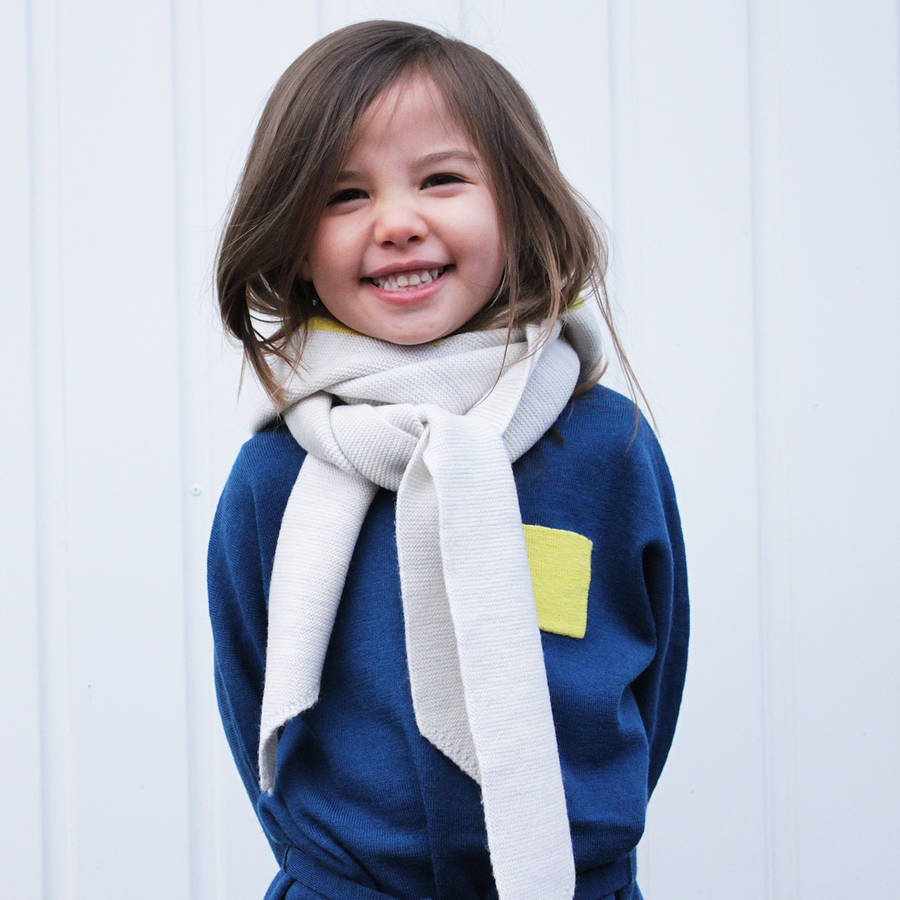 'not just a scarf' merino wool kids hood scarf by happy jellyfish ...