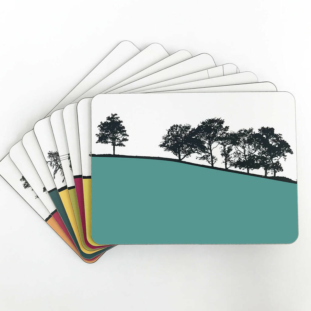 Rural Landscape Table Mat And Coaster Set Of Eight, 1 of 11
