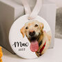 Personalised Dogs First Christmas Bauble Decoration, thumbnail 1 of 10