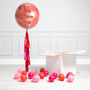 Personalised Red Romantic Marble Balloon, thumbnail 2 of 2